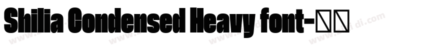 Shilia Condensed Heavy font字体转换